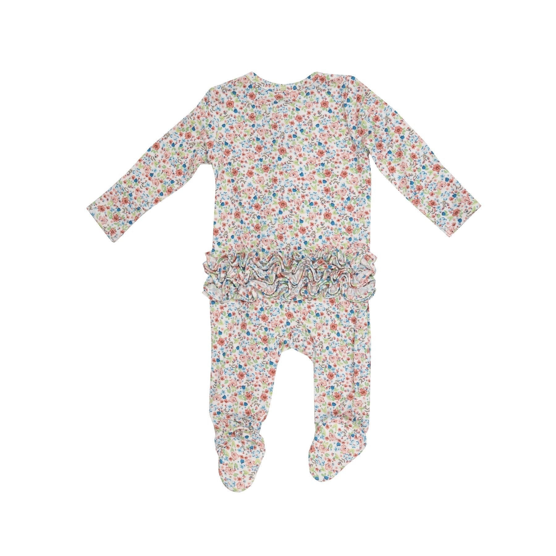 Dainty Floral Footie Pajama - Joy