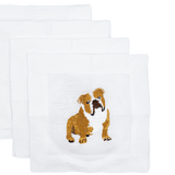 English Bulldog Cocktail Napkin - Joy