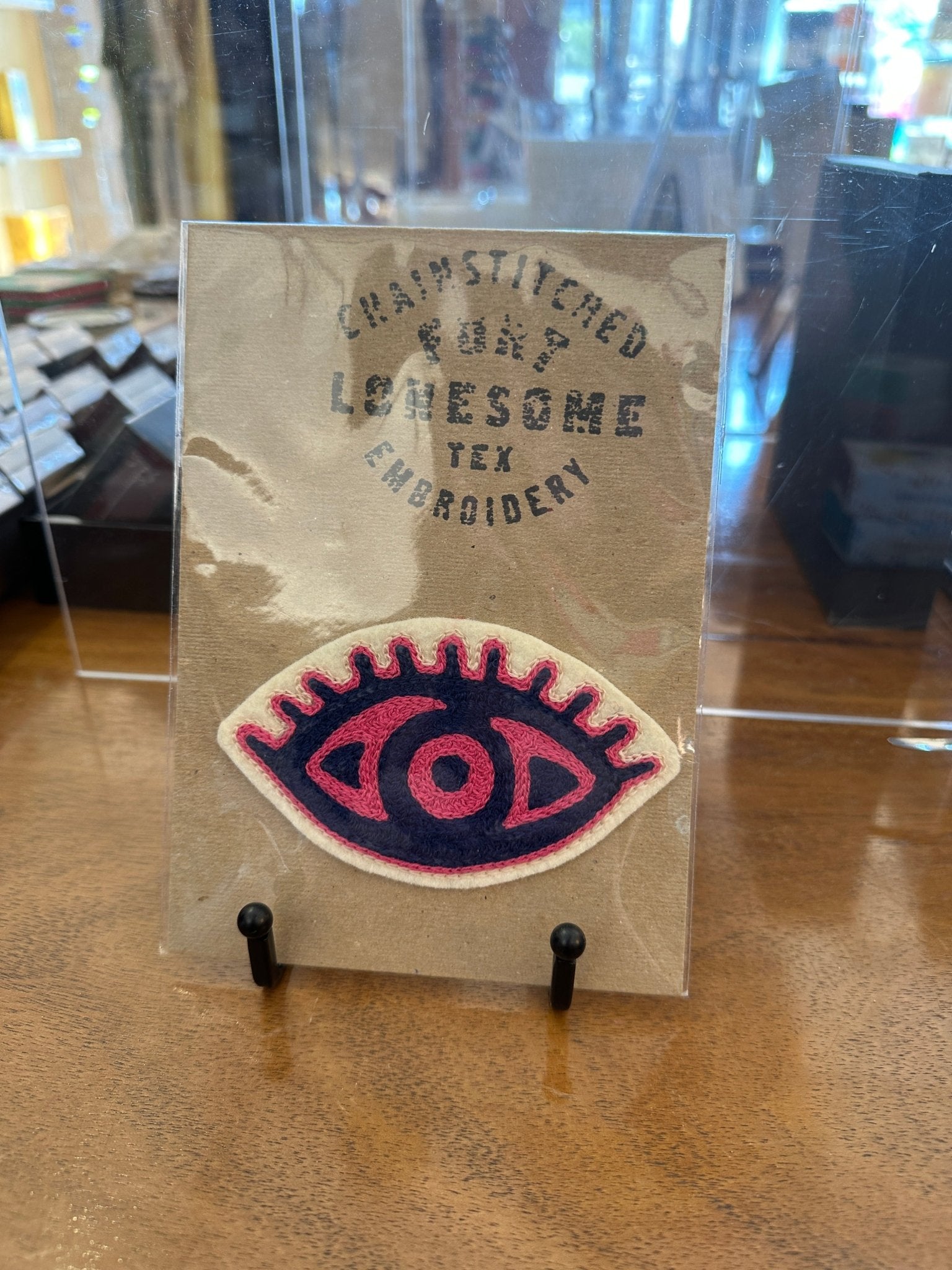 Evil Eye Chain Stitched Embroidery Patch - Joy