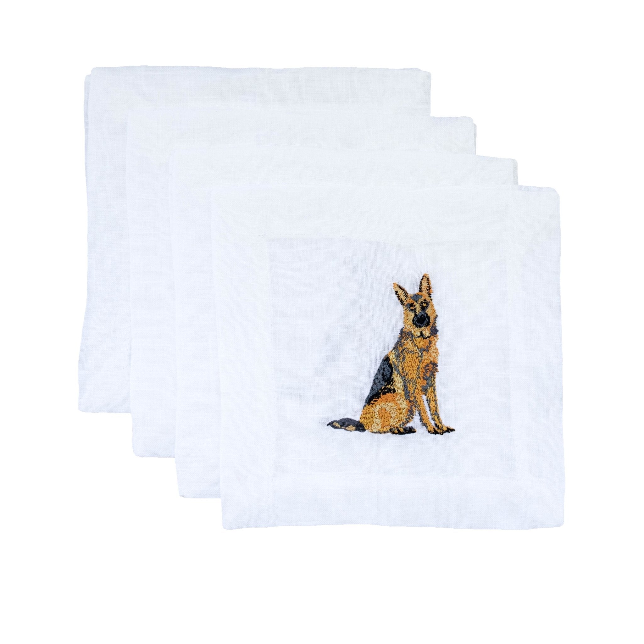 German Shepherd Cocktail Napkin - Joy