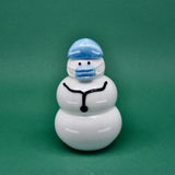 Glass Snowman Dr Dan - Joy