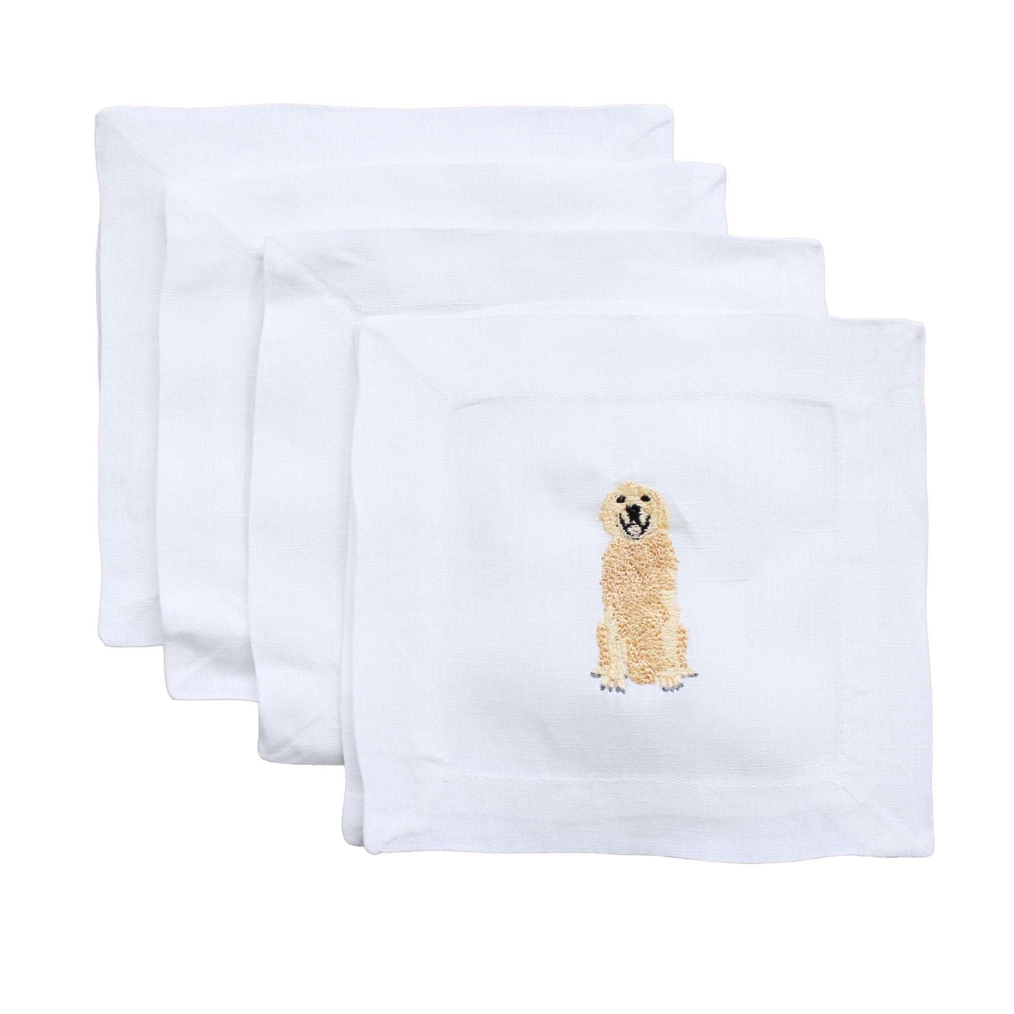 Golden Retriever Cocktail Napkin - Joy