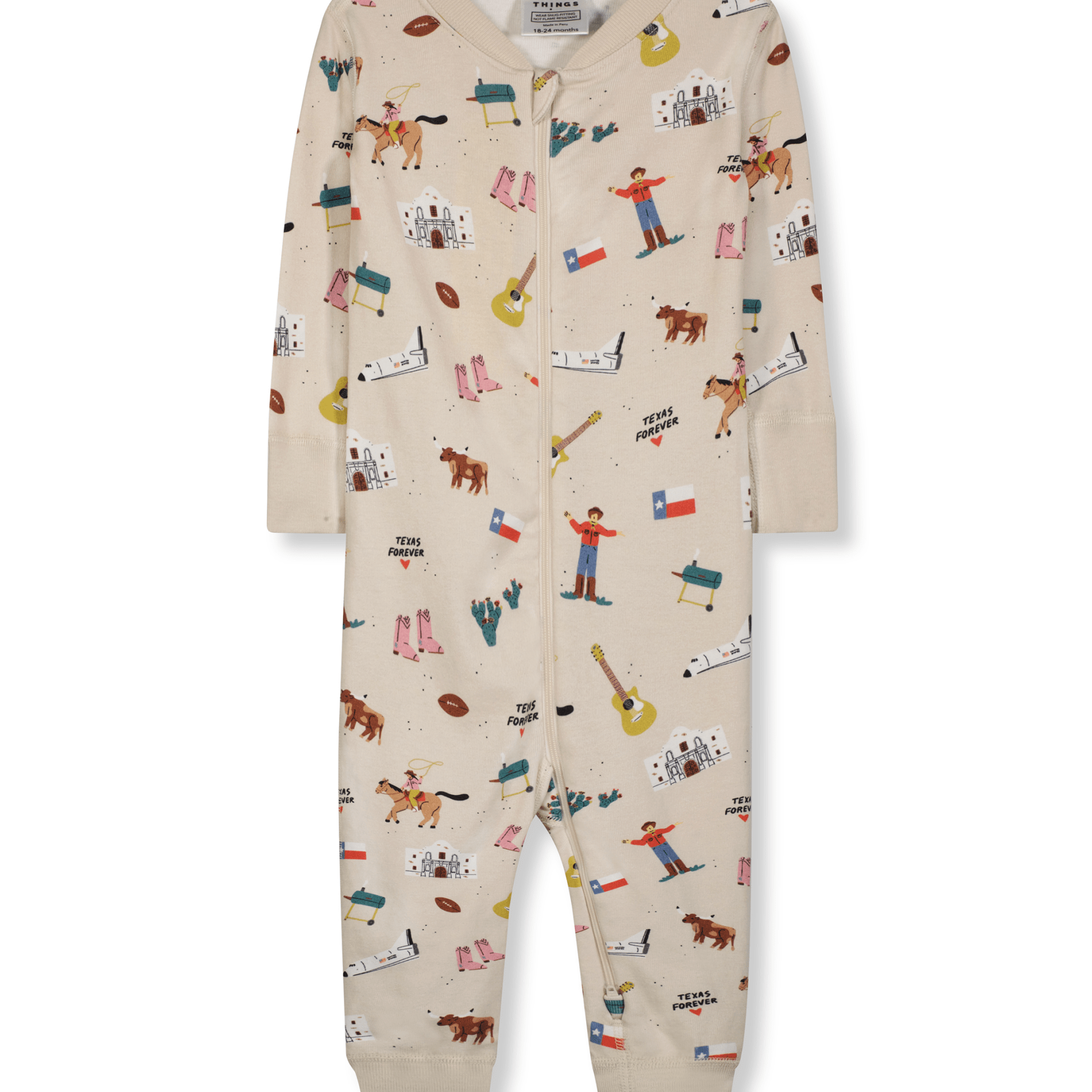 Goodnight, Texas Baby Pajamas - Joy
