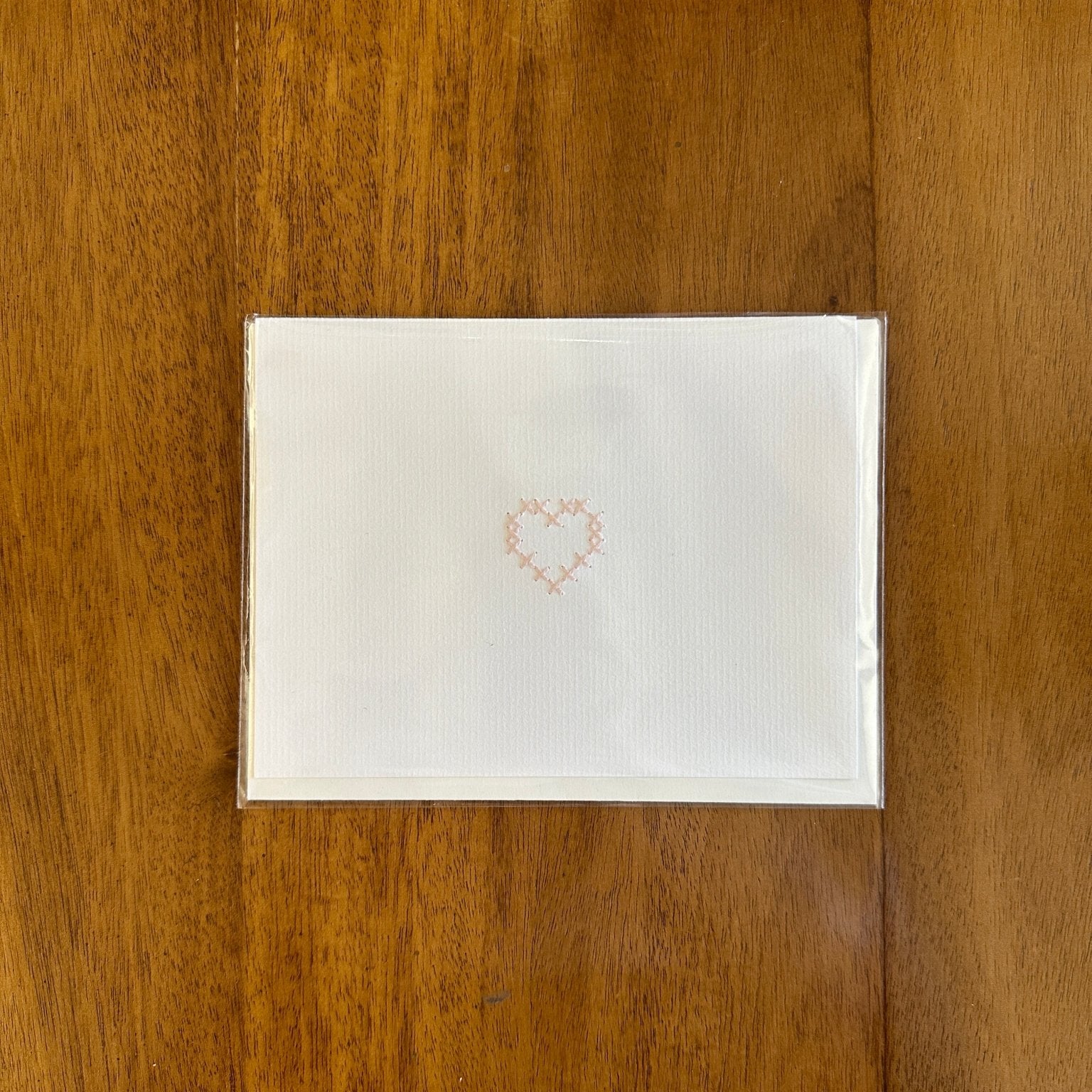 Heart Cross Stitch Card - Joy