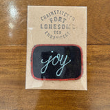 Joy Chain Stitched Embroidery Patch - Joy