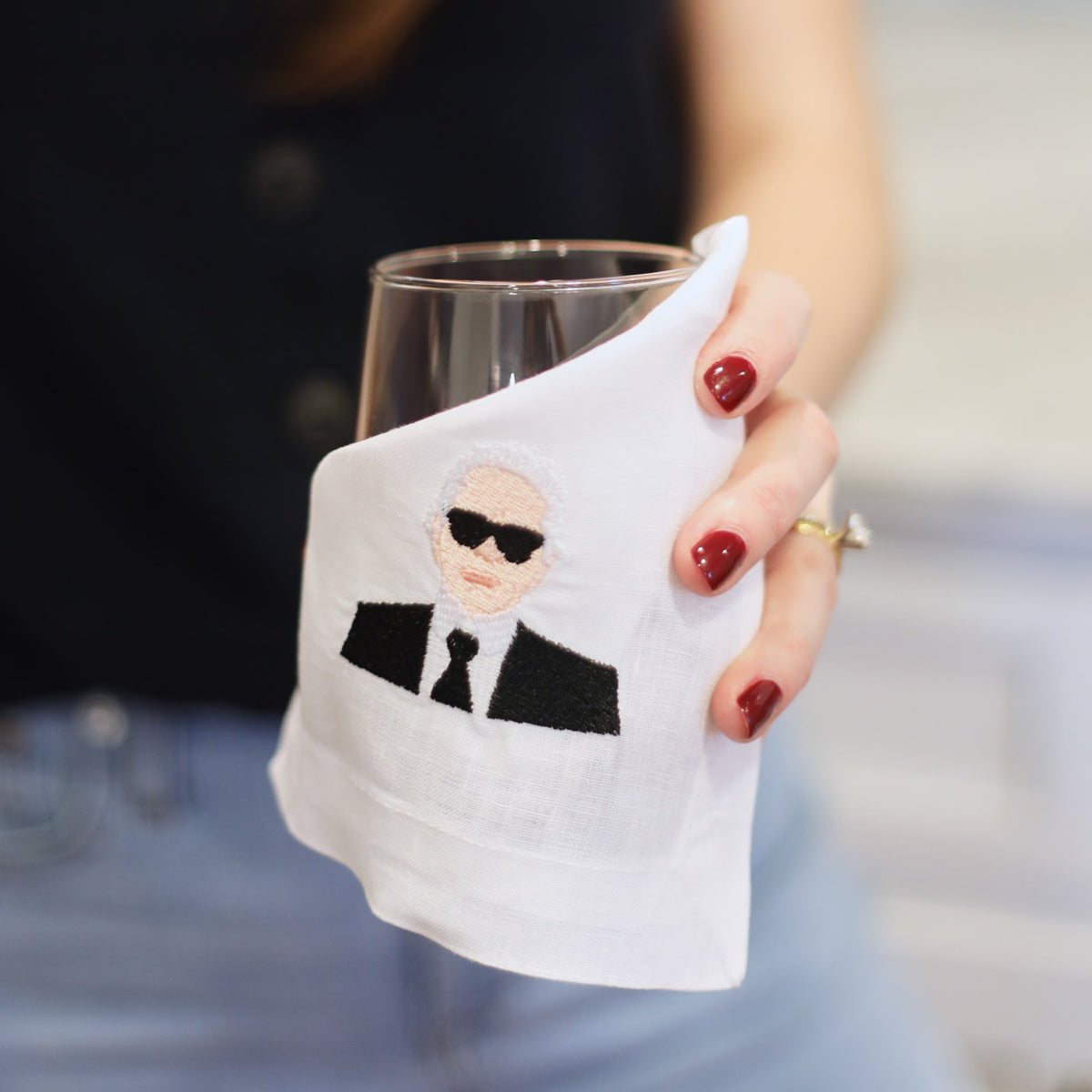 Karl Cocktail Napkin - Joy