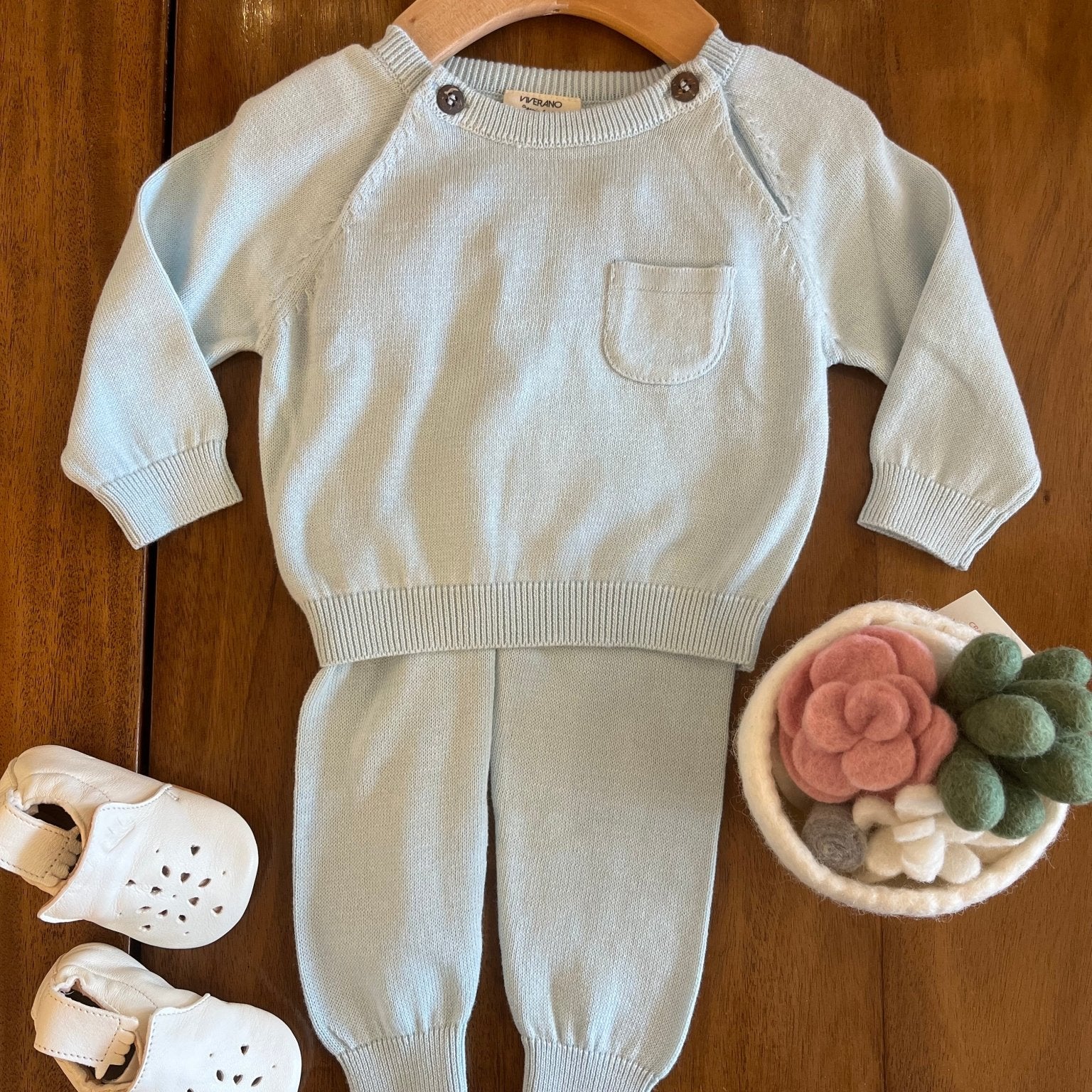 Light Blue Pullover Sweater - Joy
