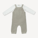 Lion Applique Overall Sweater Knit Set - Joy