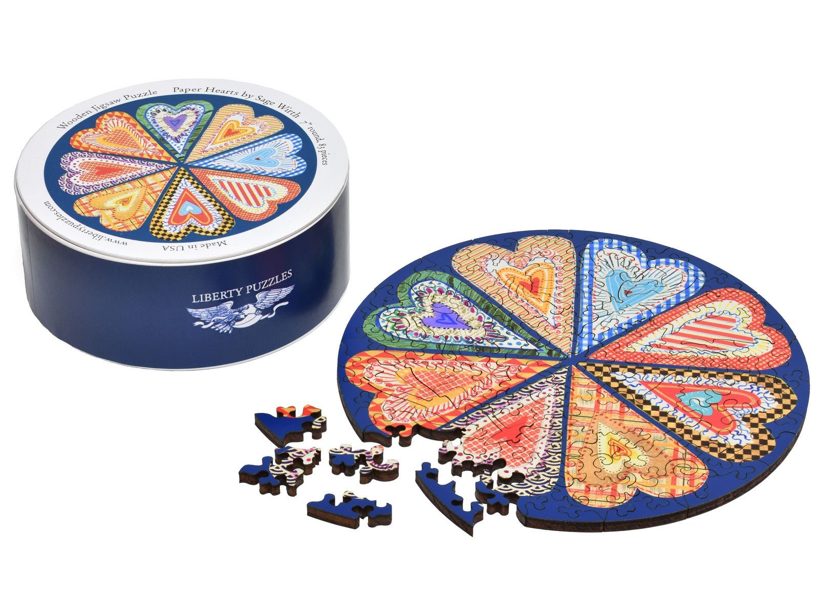 Paper Hearts Puzzle - Joy