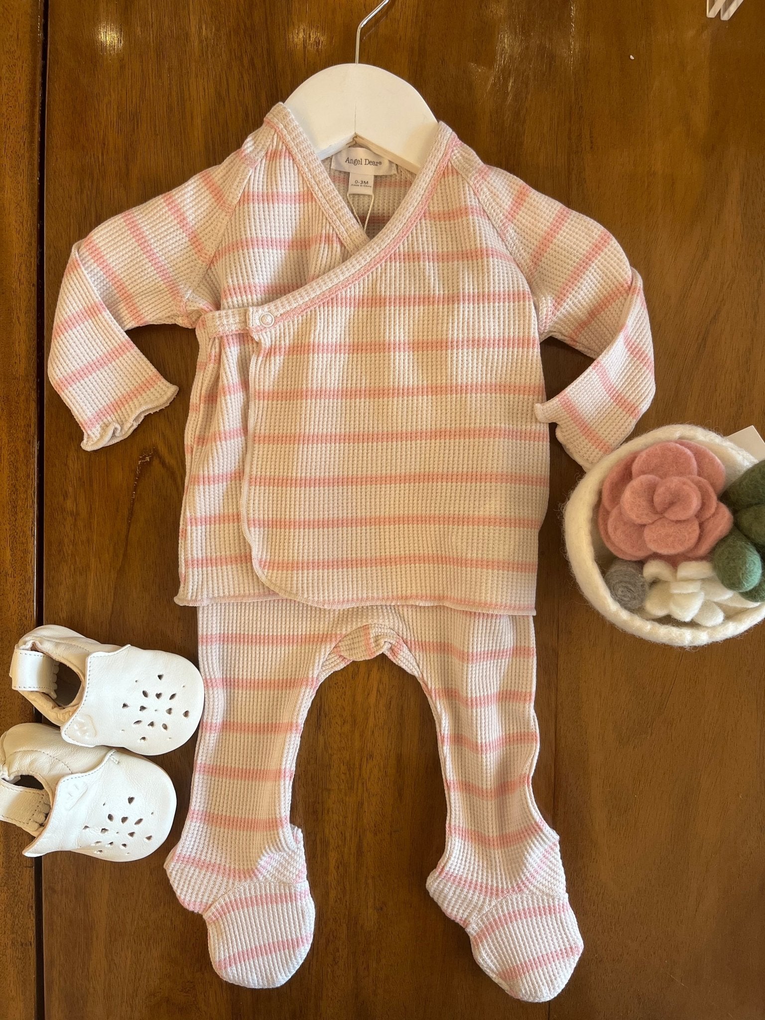 Pink Stripe Two Piece Pajamas - Joy