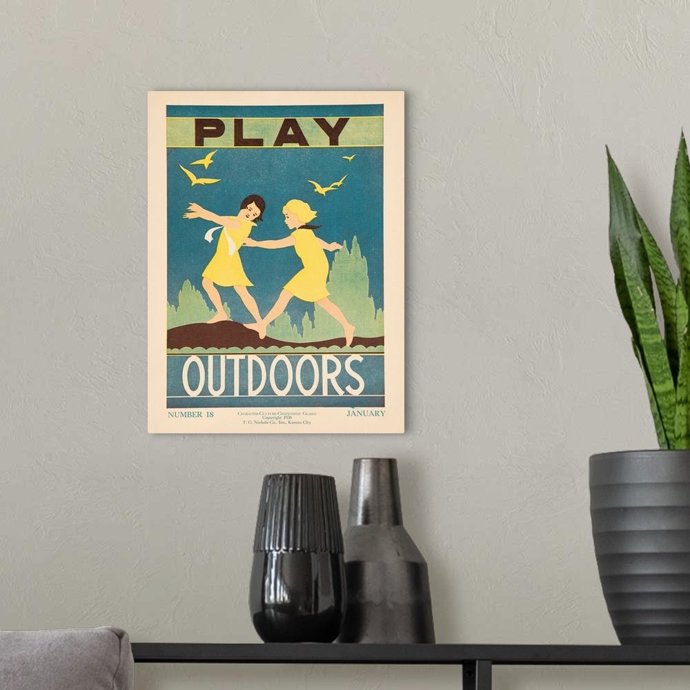 Play Outdoors, Citizenship Poster - Joy