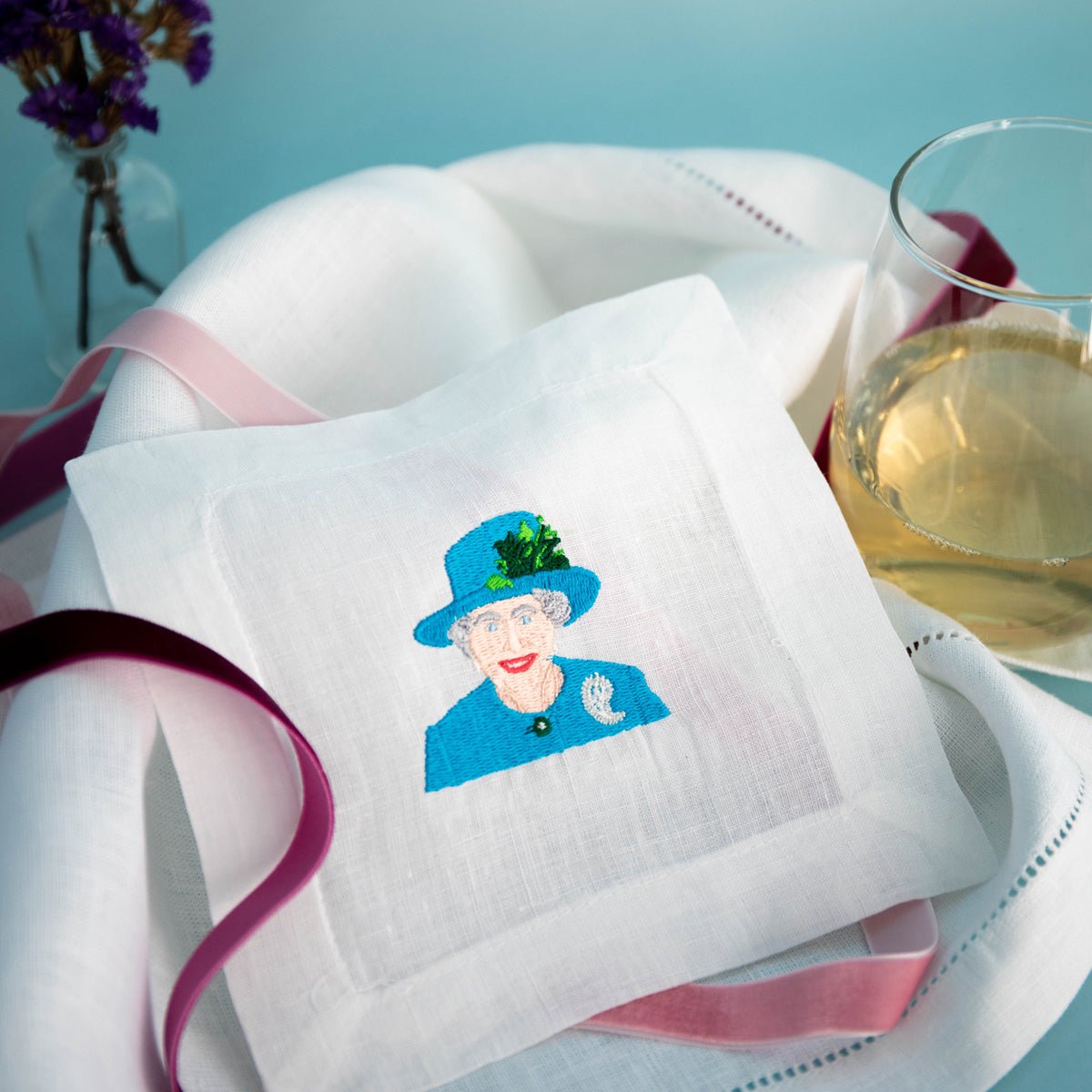 Queen Elizabeth Cocktail Napkin - Joy