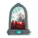 Shelter from a Storm Chain Stitched Embroidery Patch - Joy