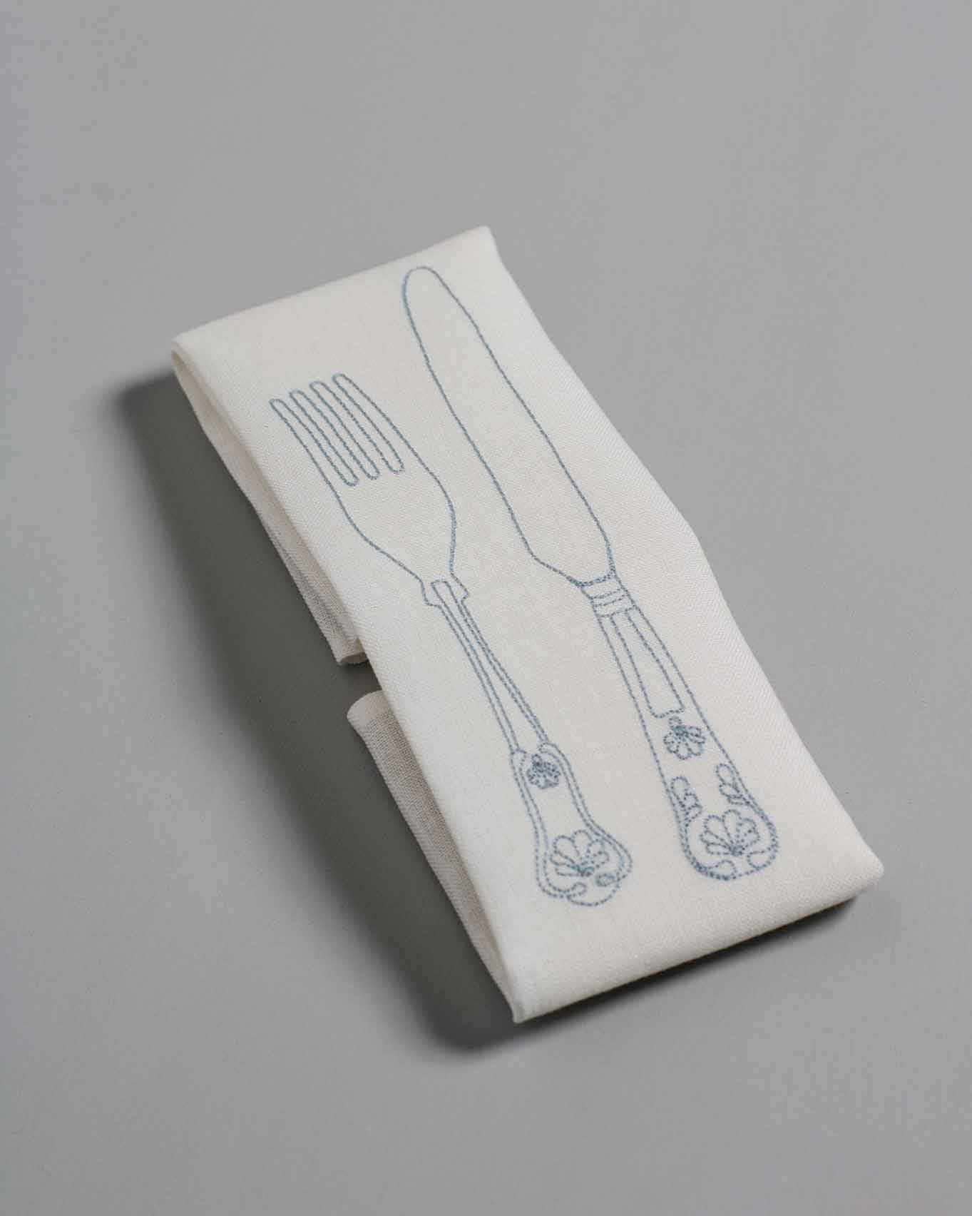 Silver Service Linen Napkin - Joy