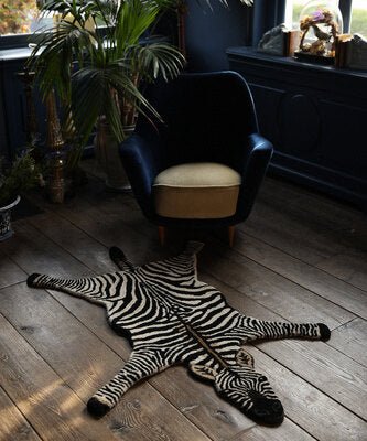 Stripey Zebra Playroom Rug - Joy