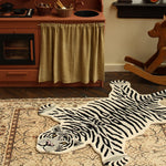 White Tiger Rug - Joy