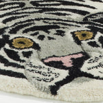 White Tiger Rug - Joy