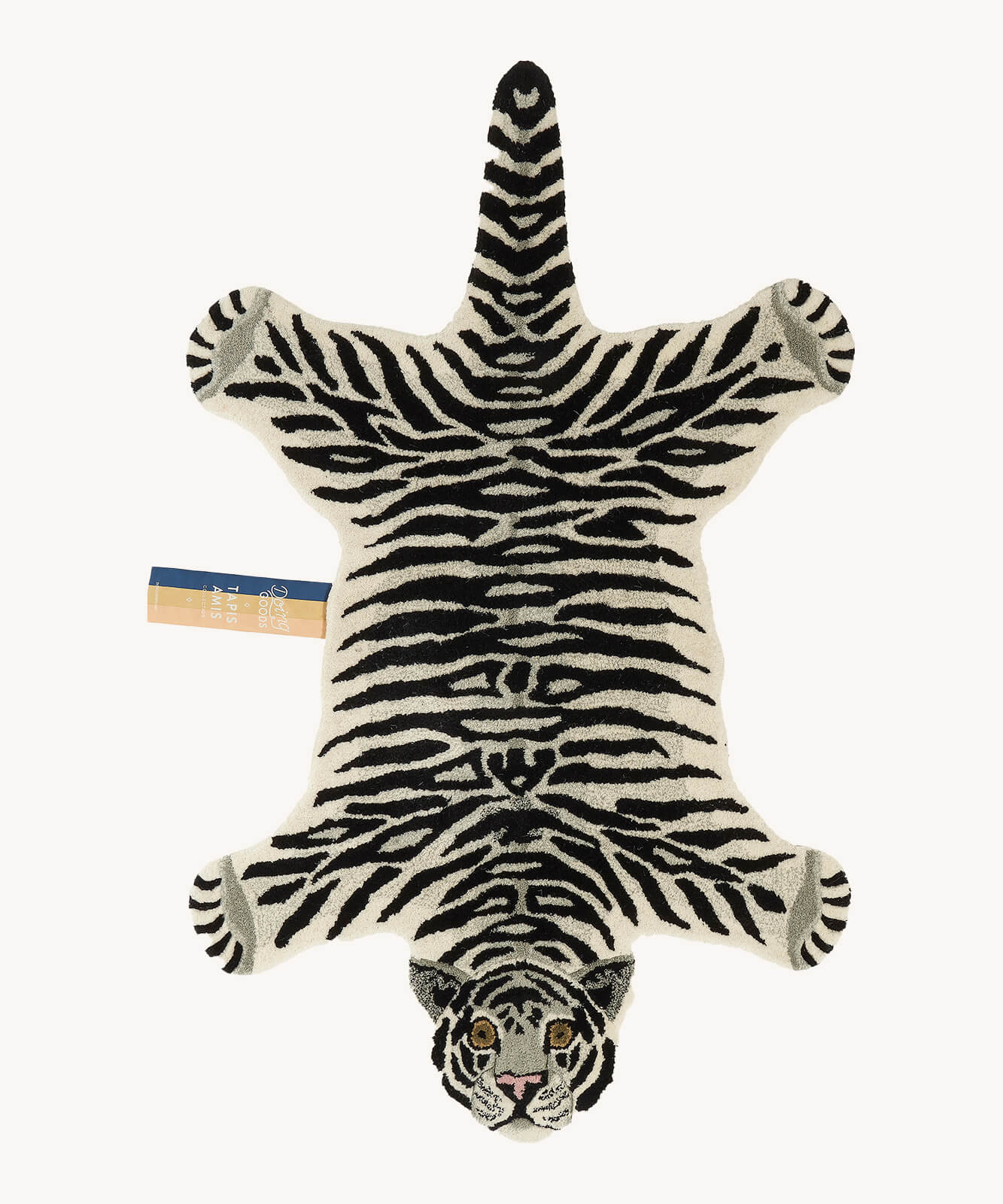 White Tiger Rug - Joy
